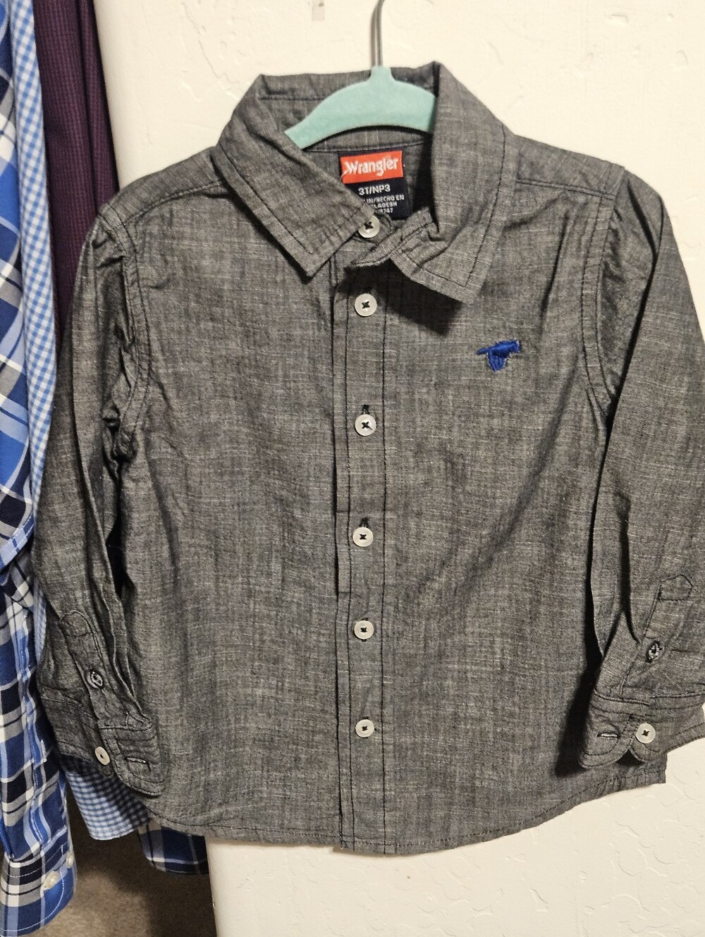 Boys Wrangler Button Down Shirt
